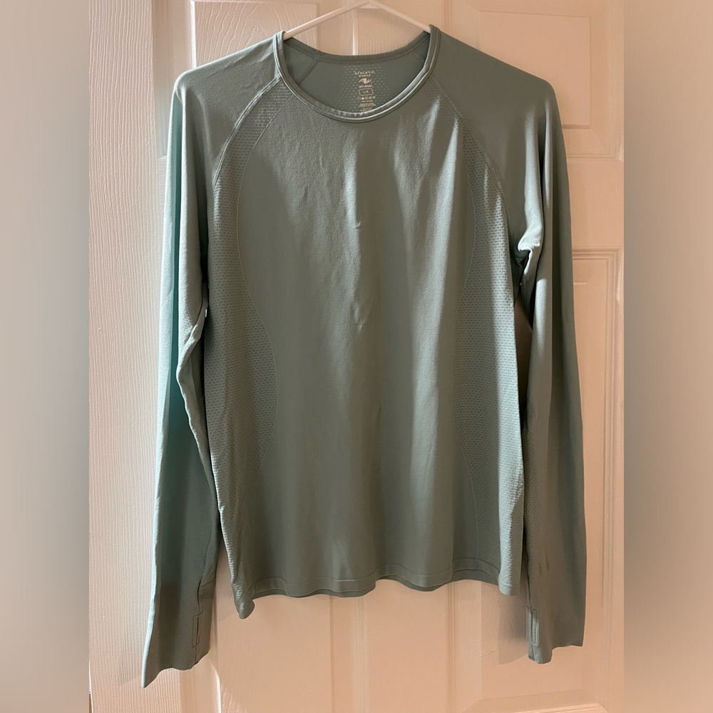 Women’s, Green, Long, Sleeve, “Athletic Works”, Dri more, shirt.